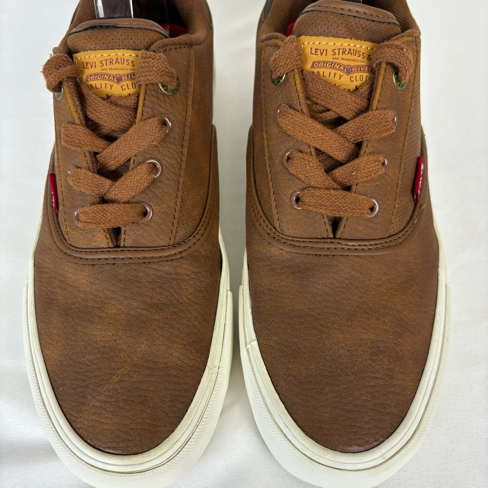 Levi’s Sneakers Comfort Lace Up Classic Low Top Tennis Shoes Brown Size 9 - Picture 6 of 16